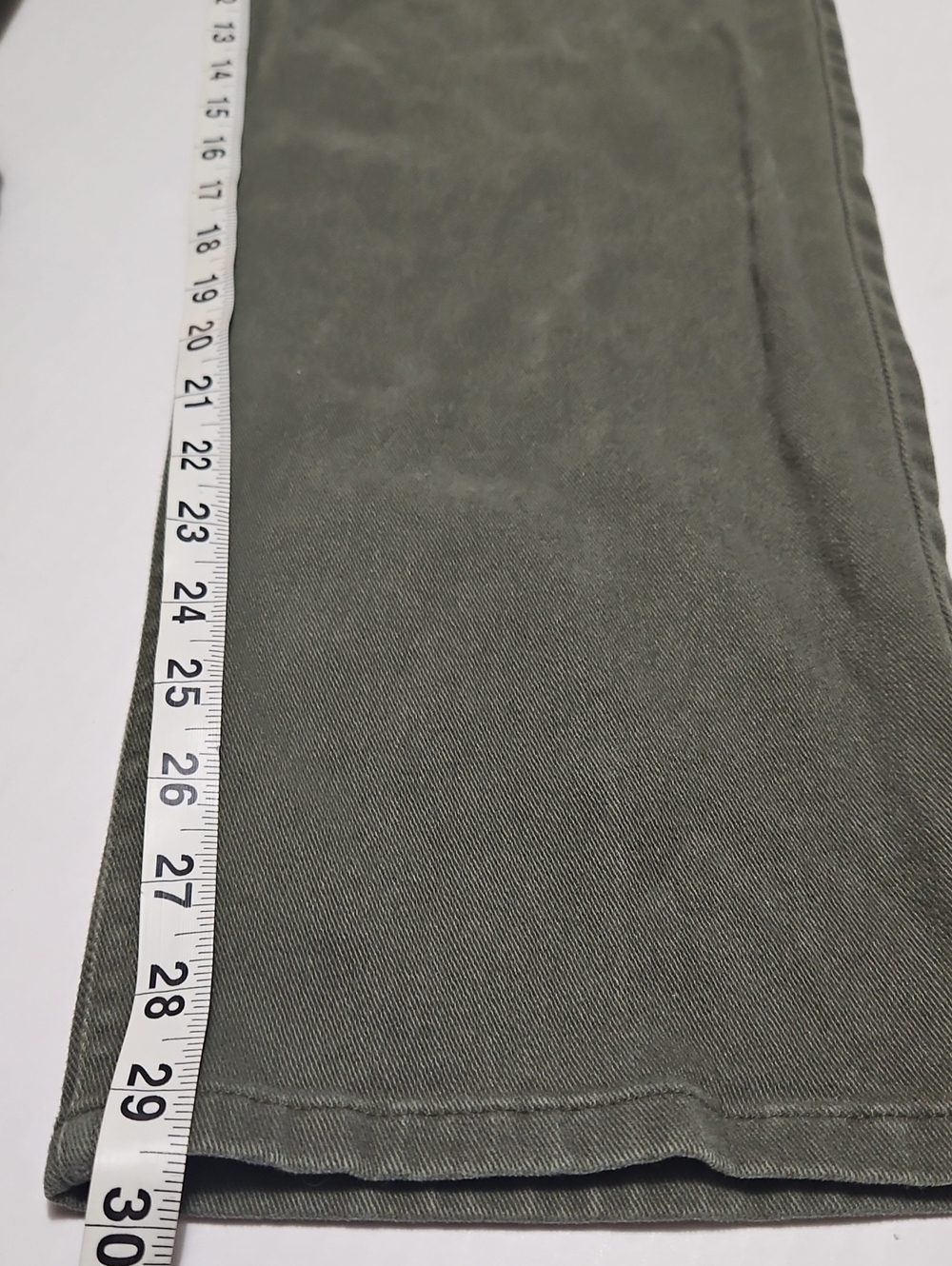 Lauren Jean Co Women's Dark Olive Green Straight Leg Jeans Pants Size 12 - Picture 7 of 13